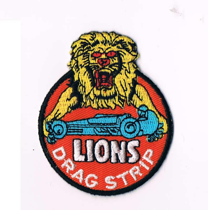 New embroidered lions drag strip california patch racing auto  cars long beach 