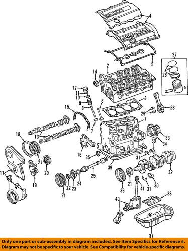 Audi oem 06b109243e engine timing belt tensioner/timing damper