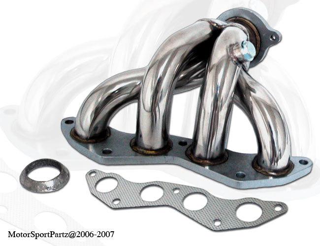 Stainless steel header civic d17 01 02 03 04 05 4cyl ex
