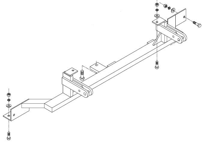 Blue ox bx1923 base plate for dodge plymouth neon 95-99