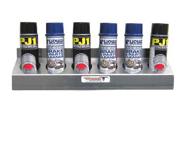Pit posse 4 bottle aerosol oil rack caddie caddy shelf holder trailer aluminum 