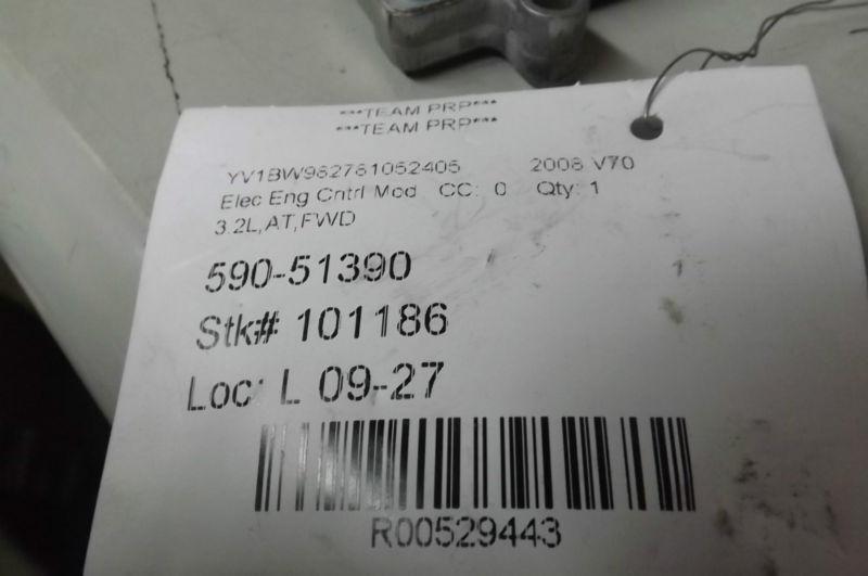 2008 Volvo V70 ECU ECM Engine Computer 30788269 OEM, US $143.97, image 5