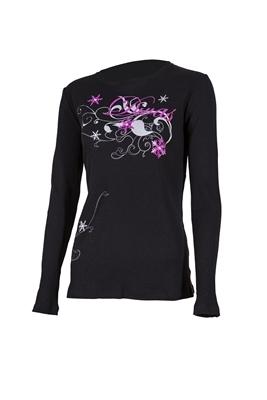 Divas snowgear impress womens long sleeve thermal black