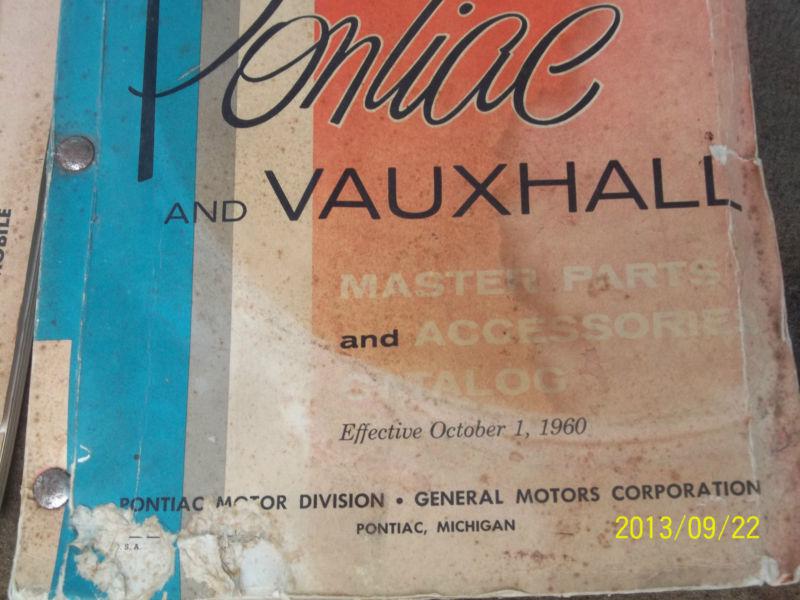 Pontiac  vauxhall  1960 master parts and accessories dealer manual