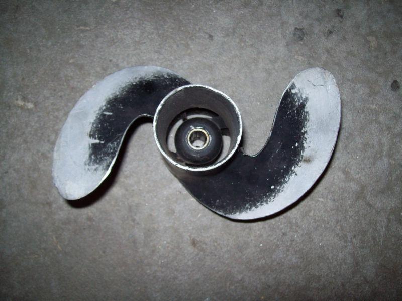 6 hp 60 mercury merc outboard prop propeller 2 blade aluminum splined