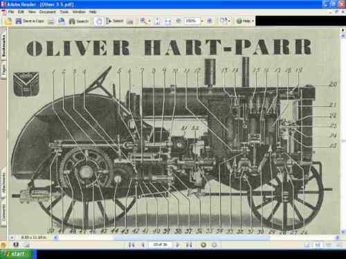 Oliver hart parr 3-5 tractor manual with operation service & repair instructions