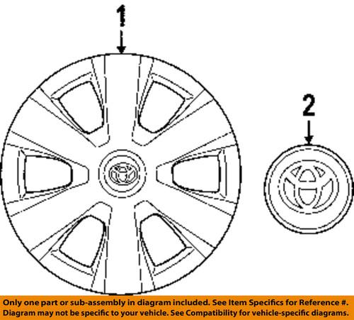 Toyota oem 4260344070 wheels-ornament