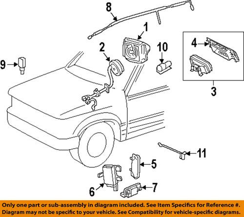 Ford oem bl8z14b321c air bag-control module