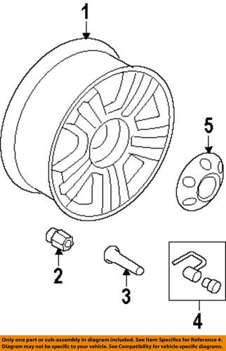 Ford oem 6l3z1a043aa wheels-wheel lock kit