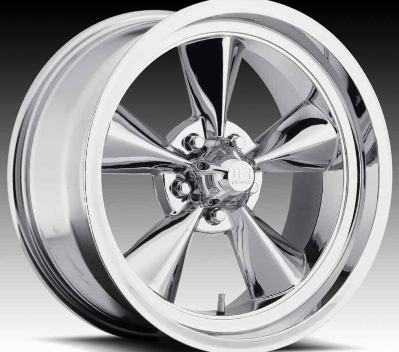 17"x8 us mags 442 camaro gto nova chevelle malibu lemans s-10 chrome rims wheels