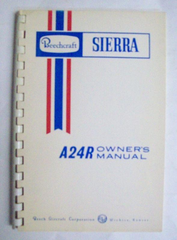 Original beech a24r sierra owner's manual