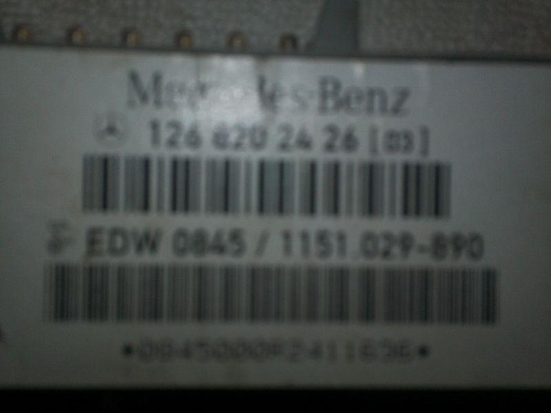 93 MERCEDES 300E ALARM CONTROL UNIT1268202426 (03) 327, US $30.99, image 2