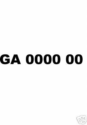 Boat vinyl letters & numbers  3"x19"