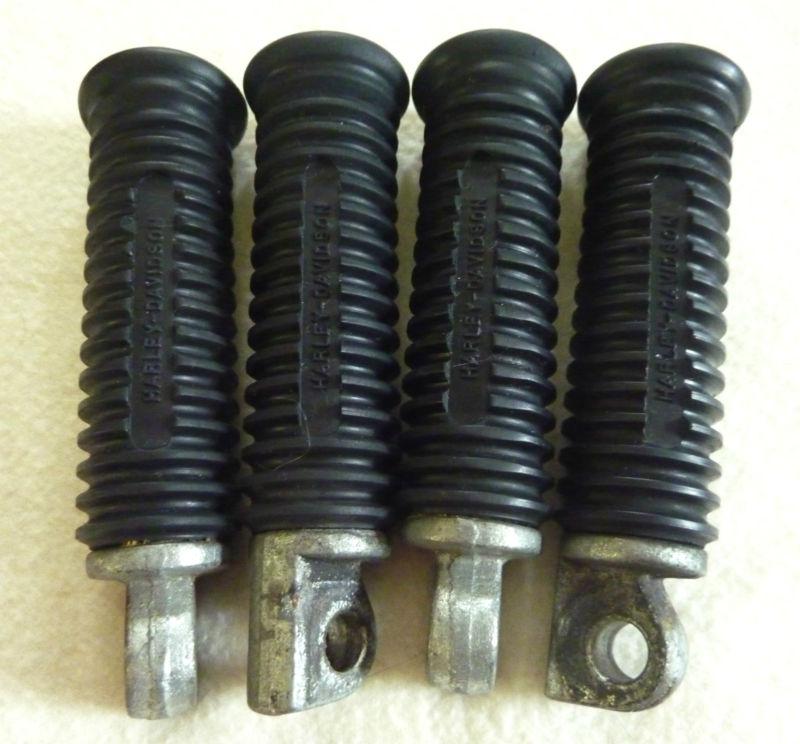 Lot of 4 harley davidson oem footpegs - multi-fit  - stock