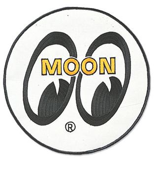 Large 8" moon jacket patch hot rat rod ford gasser drag racing nhra vtg style