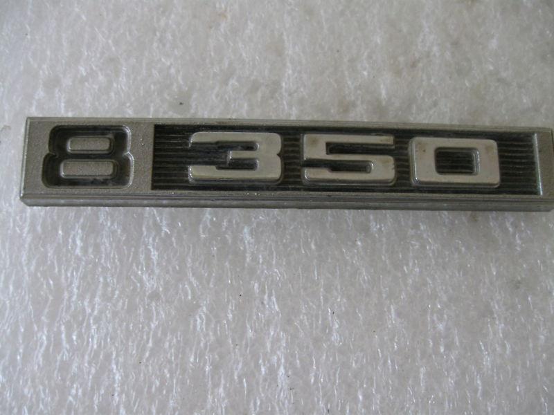   chevrolet 8 350 emblem metal badge vintage ornament nameplate 3950926 (292)