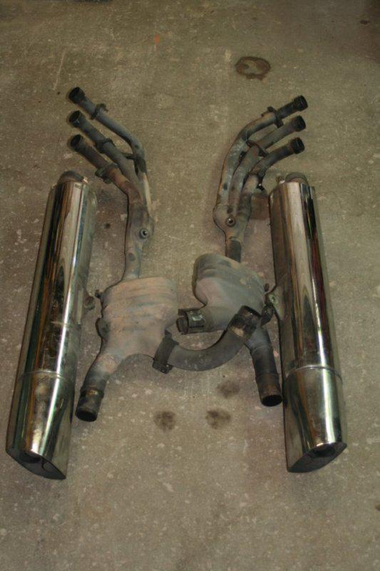 2002 honda goldwing gl1800 complete exhaust assembly with mufflers
