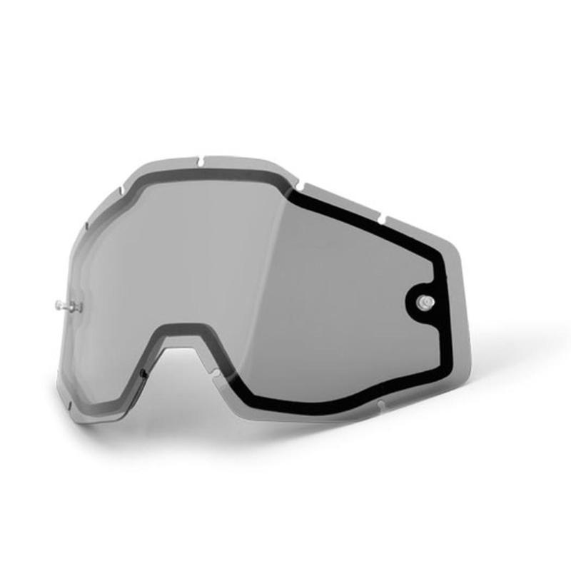 100% fits racecraft,accuri,strata adlt dual lens goggle replacement,smoke vented