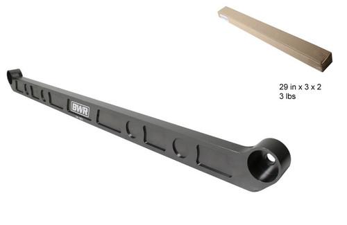 1992-1995 honda civic lower cross tie bar gunmetal 93 94