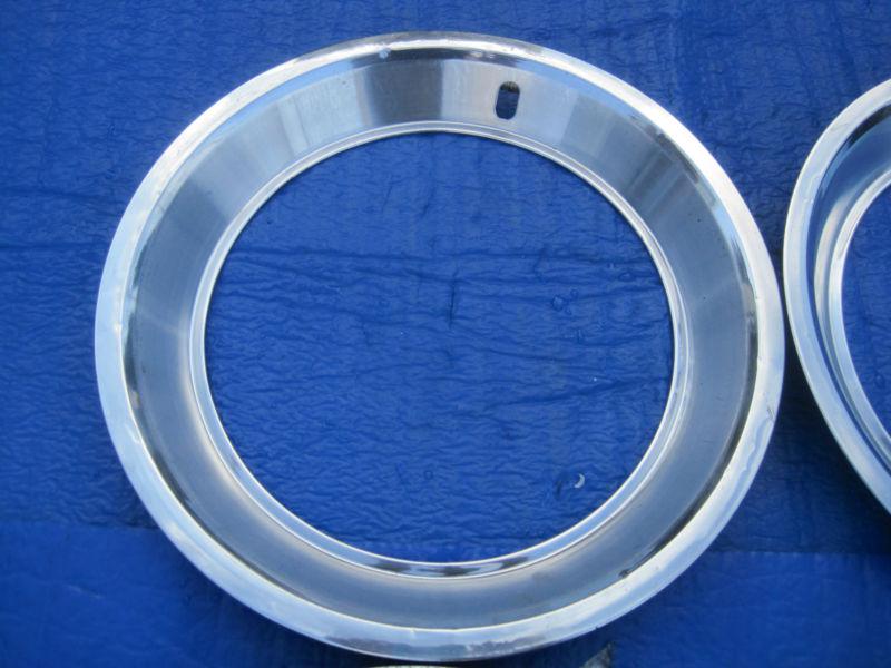 1 SET 1968-79 FORD MUSTANG, MAVERICK, TORINO, RALLY 14X1-3/4 TRIM RINGS, US $40.00, image 2