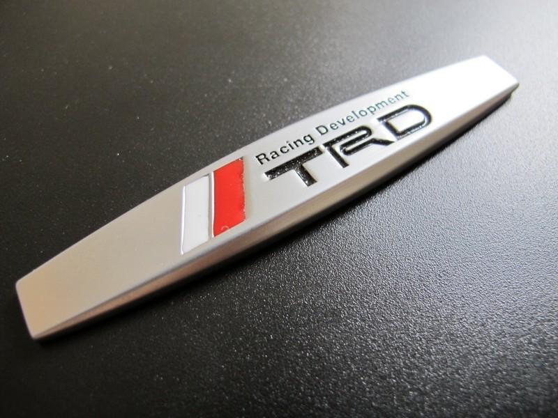 Trd metal trunk fender logo emblem badge for toyota 86 fj cruiser xd scion supra
