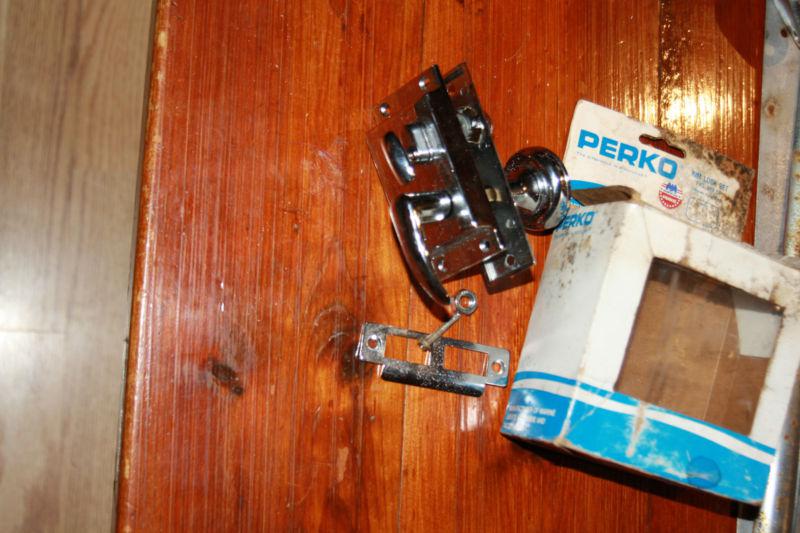 Perko latch rim lock set handle