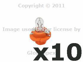 Audi (89-05) bulb dashboard instrument 12v-1.1w oem (10) + 1 year warranty
