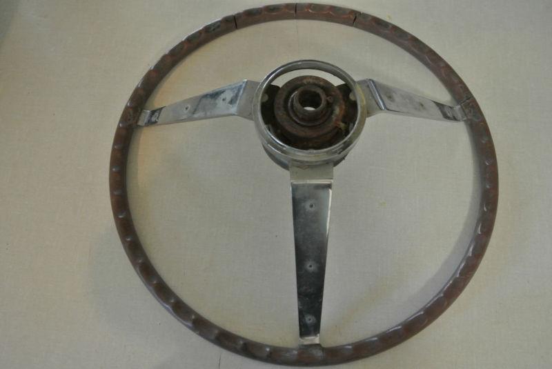 Mopar Plymouth Woodgrain Steering Wheel 1964-1969 Barracuda Dart Charger Coronet, US $125.00, image 6