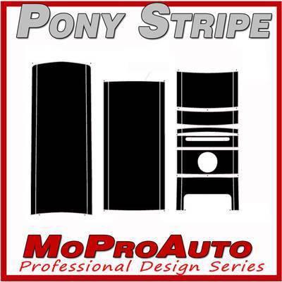 Mustang oem - 3m pro vinyl style hood roof stripes decals graphic 2011 x35