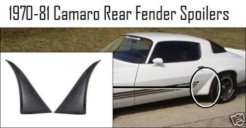 1970-81 camaro z28 rear side spoilers  made in the usa