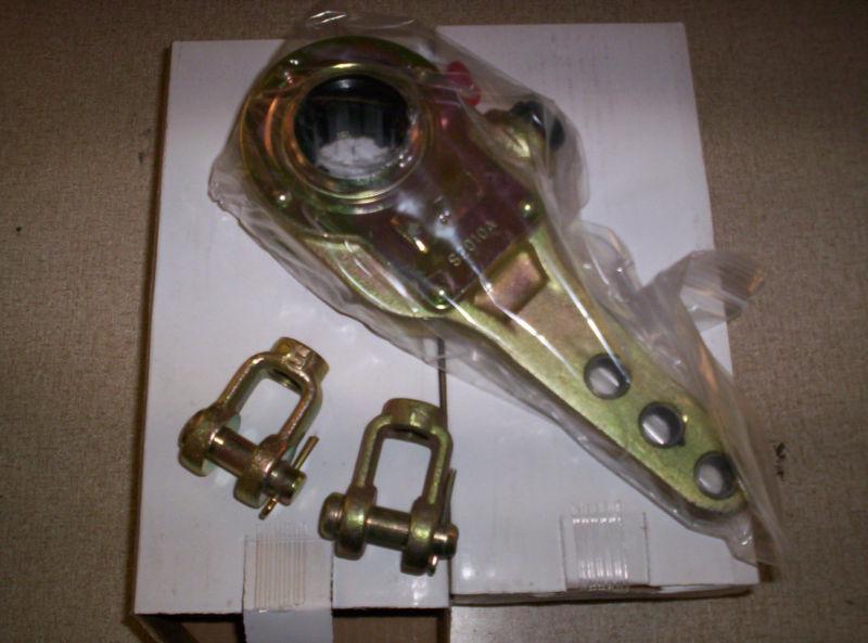 2- pro pride manual brake slack adjusters + 2 - clevises & pins # s2010a