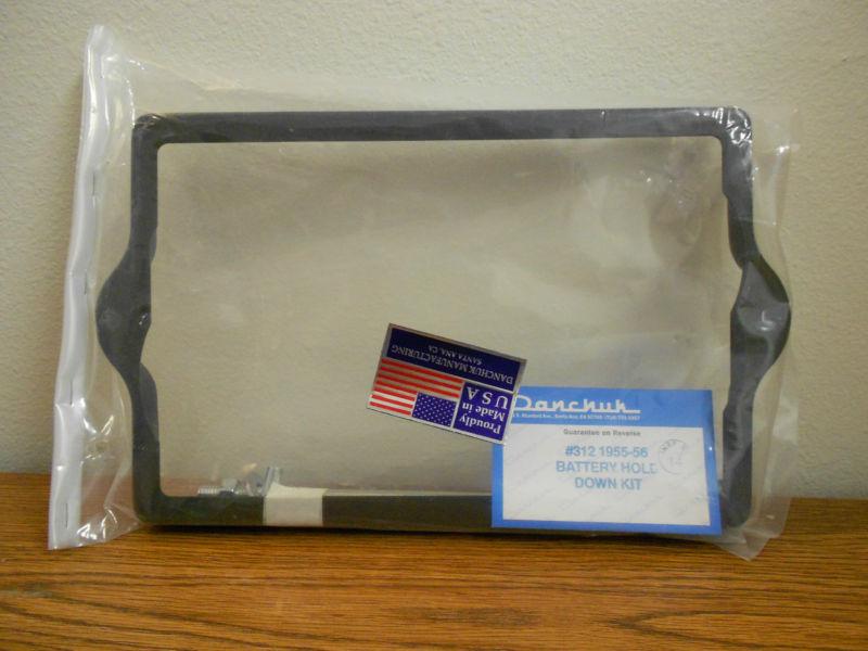 Find 1955 1956 Chevy Chevrolet 312 BATTERY HOLD DOWN KIT New in