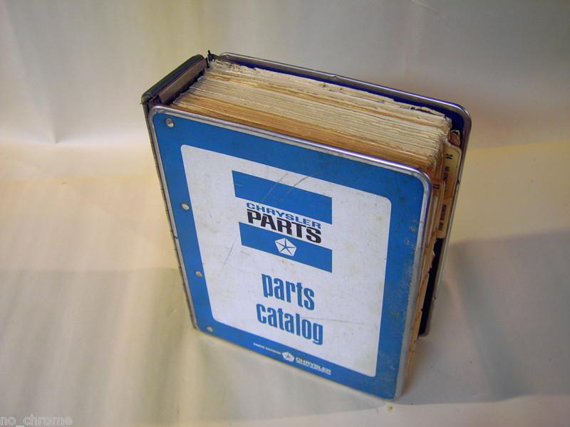 1968 mopar factory parts manual/catalog