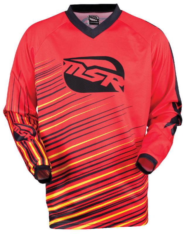 Msr axxis youth red yellow medium dirt bike jersey motocross mx atv race gear md