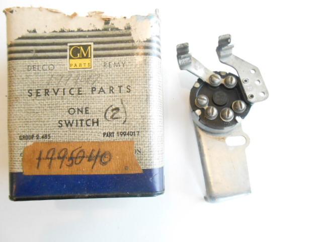 1940 41 42 46 chevrolet truck delco remy headlamp light switch nos 