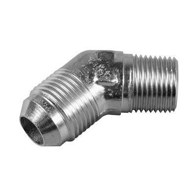 Summit racing an to npt adapter fitting -8 an male-3/8 in. npt male nickel