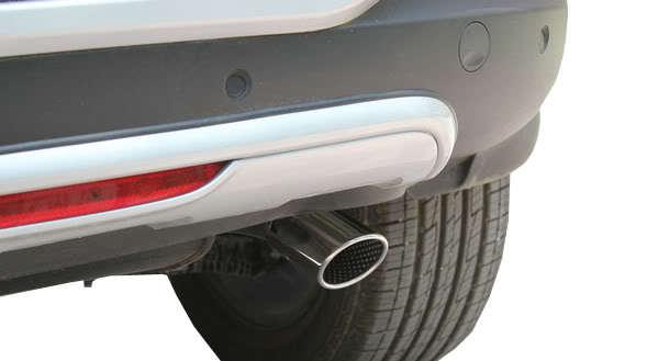Chrome stainless steel exhaust muffler tip for kia sportage 10-13