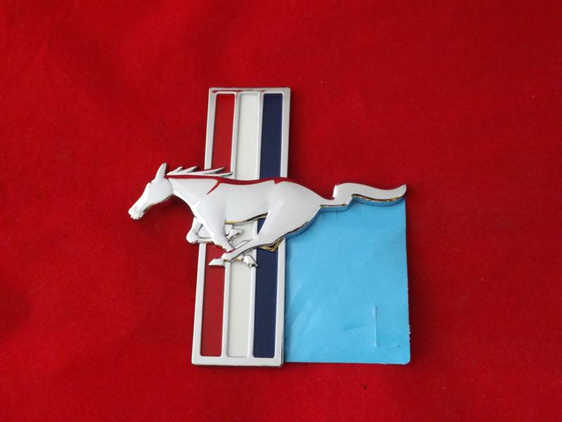 Ford mustang horse chrome emblem 2005-2012 new fender badge driver lh side oem