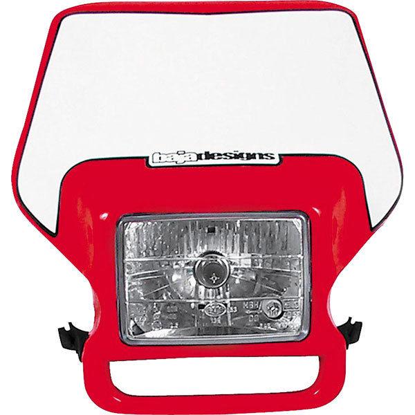 Red baja designs headlights