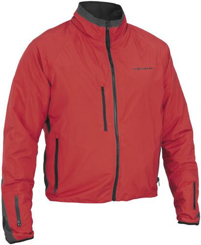 New firstgear men's heated adult waterproof jacket, red, med/md