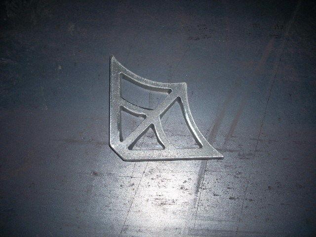 Spider web gusset cnc plasma cut  3"x3"x3/16" thick!