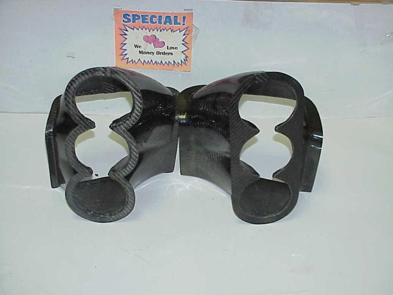 2 new carbon fiber cot ducts left & right hand nascar 