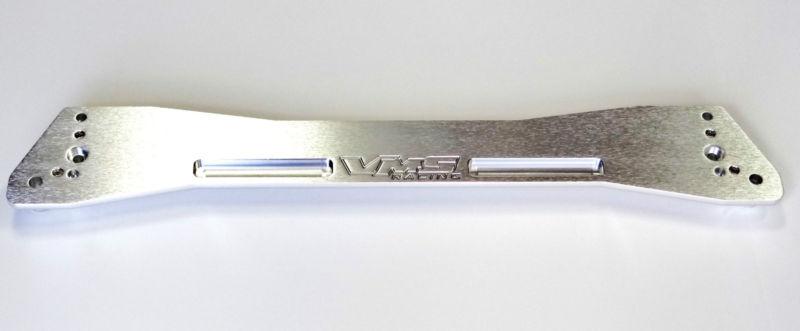 96-00 honda civic dx lx si brushed aluminum rear lower suspension subframe brace