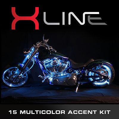 Efx x-line million color led accent lights honda motorcycle pods light kit