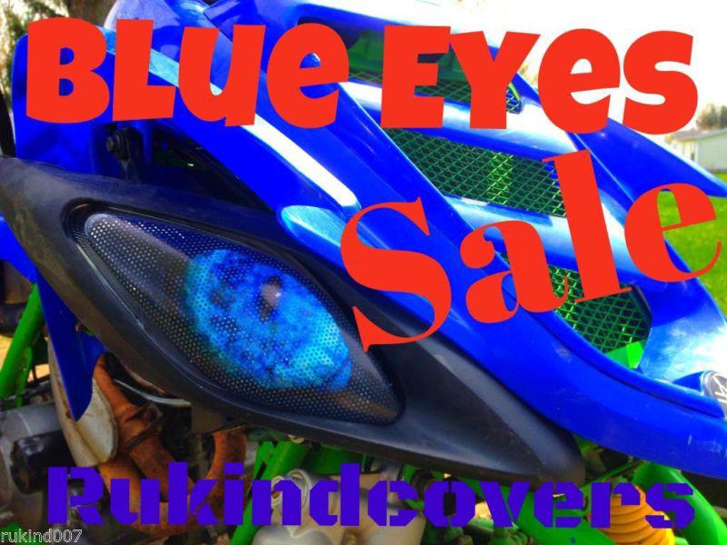  blue eye head light headlight covers yfz450 yfz450x yfz raptor 250 350 700 yfm 