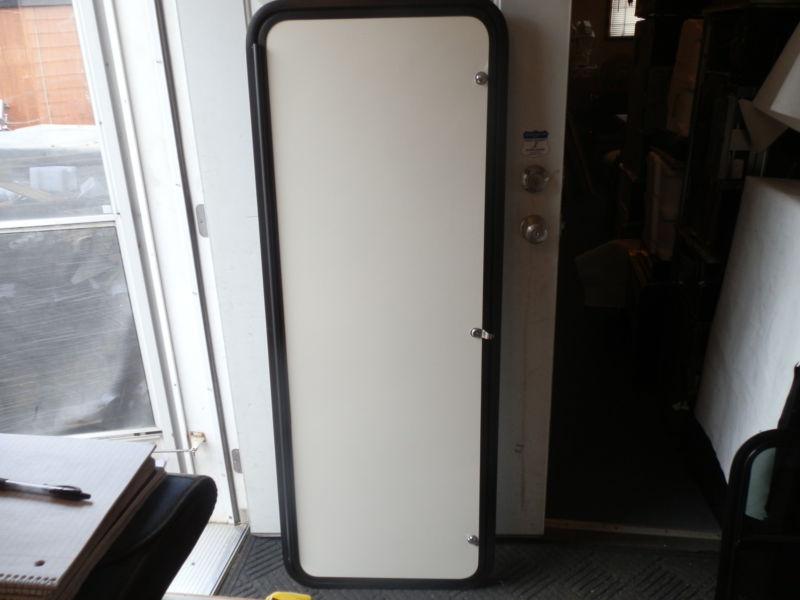 Rv cargo door r.o. 60" tall x 22" wide x 2" thick white/black 