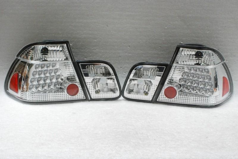 Sell 9901 BMW E46 3SERIES 4DR PHILIPSLED CLEAR TAIL BRAKE LIGHTS