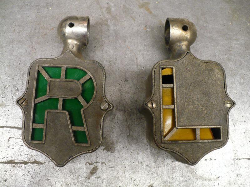 Vintage model t a v8 ford chevy rat hot rod turn brake lights scta