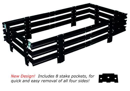 Redtrailers  stake side kit for 4 x 8 trailers - black #sj8546