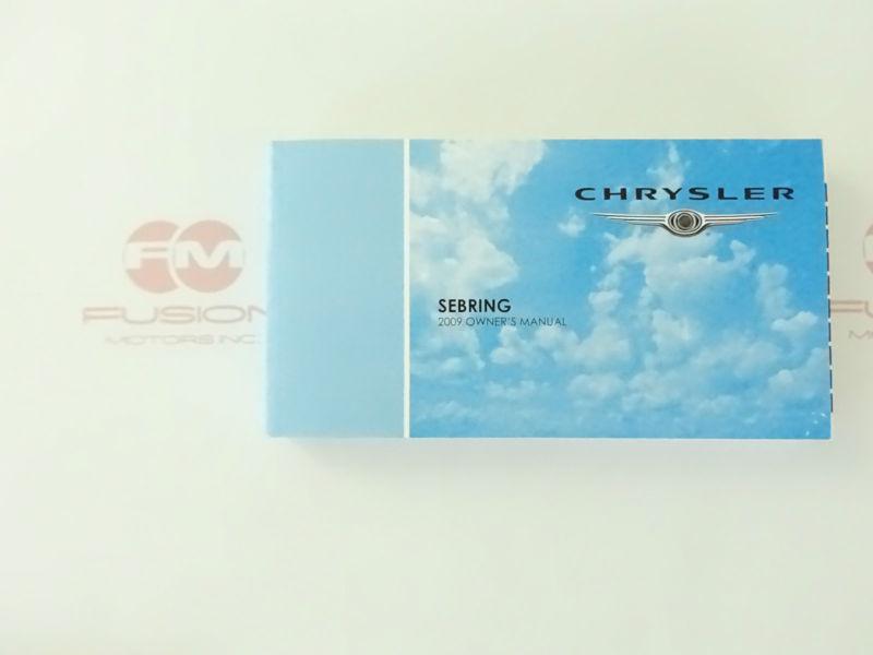 2009 Chrysler Sebring Owners Owner Manual with Case NEW, US $27.99, image 2